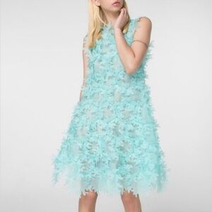 Pascal laser cut mini dress